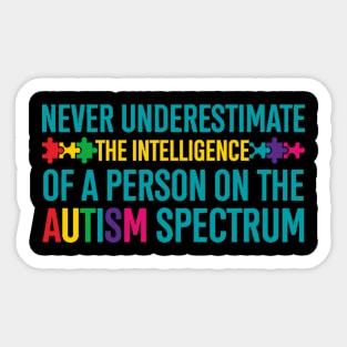 Funny Autism Awareness Autism Spectrum Sticker